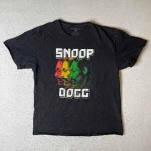 Hip Hop Royalty Snoop Dogg Graphic T Shirt Black Size Large